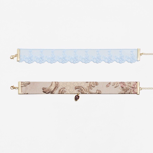 Set Of Two Chic And Stylish Choker Necklace